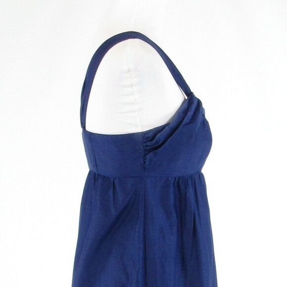 Blue ANN TAYLOR LOFT one shoulder dress 0 - Picture 6 of 8